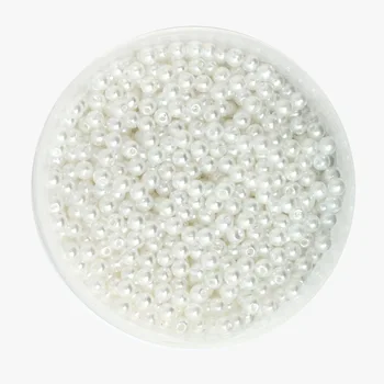 2000 бр./лот, бял цвят, имитация на перли, кръгли пластмасови мъниста с диаметър 4 мм. продажба на Едро на бижута и колиета със собствените си ръце CN-BSG01-01WH